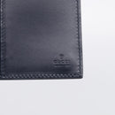 GUCCI GG Canvas Guccissima Long Wallet Leather Black Silver 481727 Auth am13207V-13