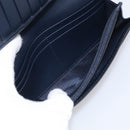 GUCCI GG Canvas Guccissima Long Wallet Leather Black Silver 481727 Auth am13207V-19