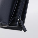 GUCCI GG Canvas Guccissima Long Wallet Leather Black Silver 481727 Auth am13207V-20
