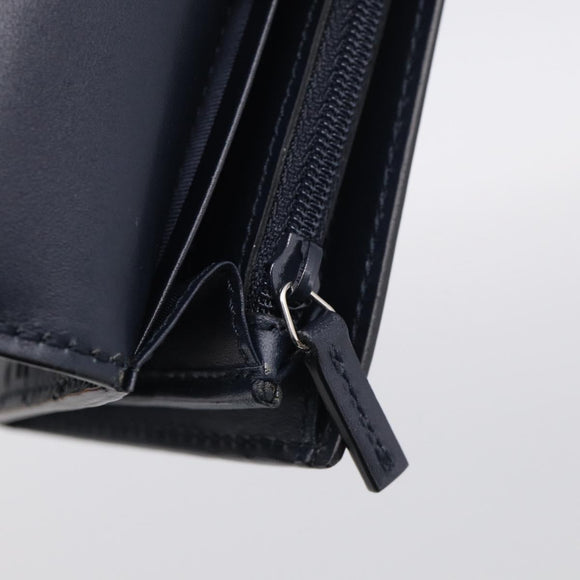 GUCCI GG Canvas Guccissima Long Wallet Leather Black Silver 481727 Auth am13207V
