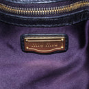 Miu Miu Side Ribbon Shoulder Bag Leather Black Gold Auth am13208V-15