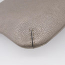 FENDI Celeria Shoulder Bag Leather Silver 8BT146 Auth am13209V-14