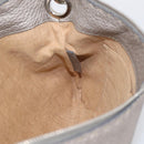 FENDI Celeria Shoulder Bag Leather Silver 8BT146 Auth am13209V-18
