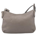 FENDI Celeria Shoulder Bag Leather Silver 8BT146 Auth am13209V-2