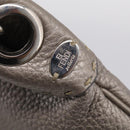 FENDI Celeria Shoulder Bag Leather Silver 8BT146 Auth am13209V-22