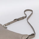 FENDI Celeria Shoulder Bag Leather Silver 8BT146 Auth am13209V-8