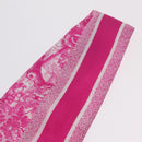 Christian Dior Mitza Scarf Silk Pink Auth am13212M-13