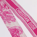 Christian Dior Mitza Scarf Silk Pink Auth am13212M-5
