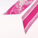 Christian Dior Mitza Scarf Silk Pink Auth am13212M-9