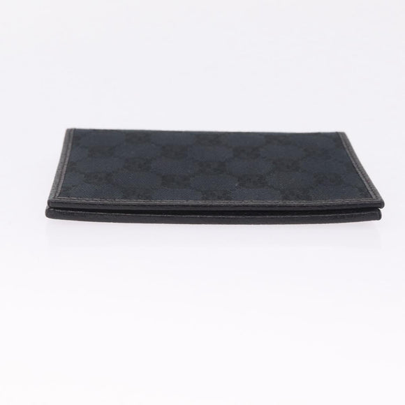 GUCCI GG Canvas Pass Case Black 141862 Auth am13213V