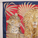 Salvatore Ferragamo Lion Scarf Silk Black Auth am13214V-13