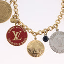 LOUIS VUITTON T&B Porte Cles Chainne Key Holder Gold M60071 LV Auth am13217V-5