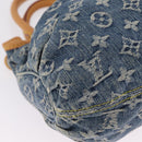 LOUIS VUITTON Monogram denim Preity Hand Bag Blue M95020 LV Auth am13218V-10