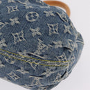 LOUIS VUITTON Monogram denim Preity Hand Bag Blue M95020 LV Auth am13218V-11