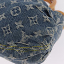 LOUIS VUITTON Monogram denim Preity Hand Bag Blue M95020 LV Auth am13218V-13