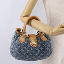 LOUIS VUITTON Monogram denim Preity Hand Bag Blue M95020 LV Auth am13218V-23