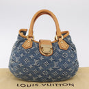 LOUIS VUITTON Monogram denim Preity Hand Bag Blue M95020 LV Auth am13218V-24