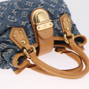 LOUIS VUITTON Monogram denim Preity Hand Bag Blue M95020 LV Auth am13218V-6