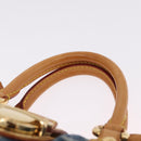 LOUIS VUITTON Monogram denim Preity Hand Bag Blue M95020 LV Auth am13218V-8
