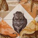 Salvatore Ferragamo Leopard Scarf Silk Beige Auth am13219V-6