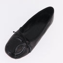 CHANEL COCO Mark Cambon Line Pumps Leather 35 Black CC Auth am13223SAM-24