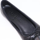 CHANEL COCO Mark Cambon Line Pumps Leather 35 Black CC Auth am13223SAM-32