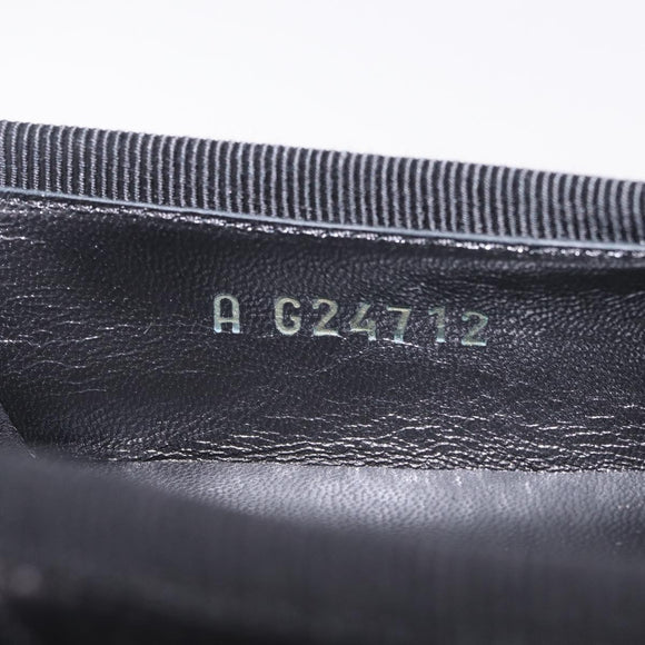 CHANEL COCO Mark Cambon Line Pumps Leather 35 Black CC Auth am13223SAM