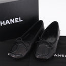 CHANEL COCO Mark Cambon Line Pumps Leather 35 Black CC Auth am13223SAM-38