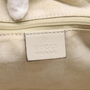 GUCCI GG Canvas Guccissima Hand Bag Leather 2way Ivory Gold 247902 Auth am13226V-18