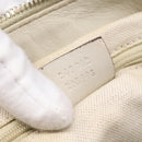 GUCCI GG Canvas Guccissima Hand Bag Leather 2way Ivory Gold 247902 Auth am13226V-24