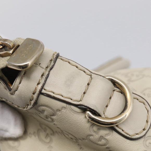 GUCCI GG Canvas Guccissima Hand Bag Leather 2way Ivory Gold 247902 Auth am13226V