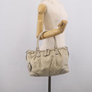 GUCCI GG Canvas Guccissima Hand Bag Leather 2way Ivory Gold 247902 Auth am13226V-26