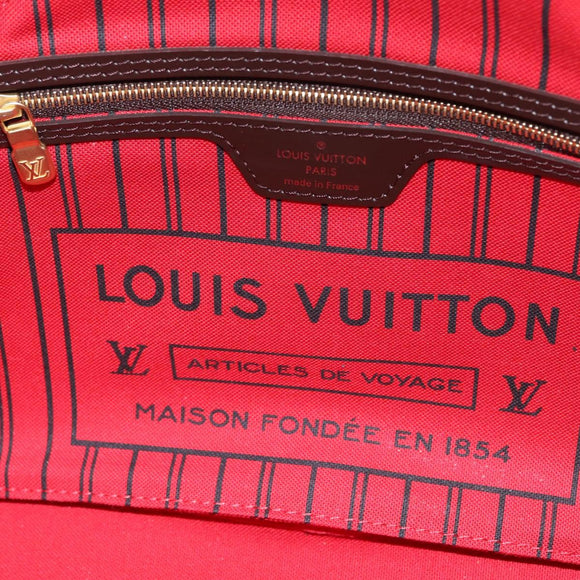 LOUIS VUITTON Damier Ebene Neverfull PM Tote Bag N51109 LV Auth am13228SAV