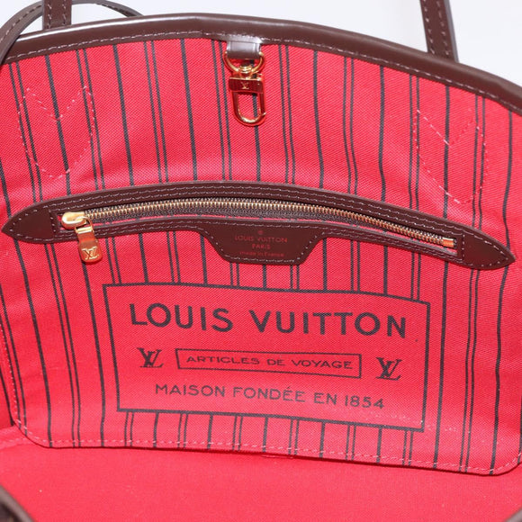 LOUIS VUITTON Damier Ebene Neverfull PM Tote Bag N51109 LV Auth am13228SAV