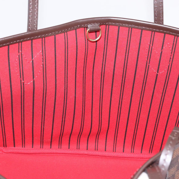 LOUIS VUITTON Damier Ebene Neverfull PM Tote Bag N51109 LV Auth am13228SAV