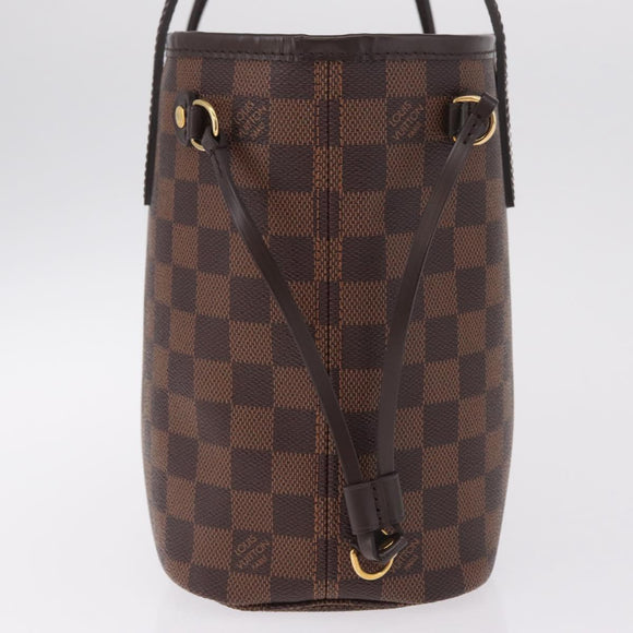 LOUIS VUITTON Damier Ebene Neverfull PM Tote Bag N51109 LV Auth am13228SAV