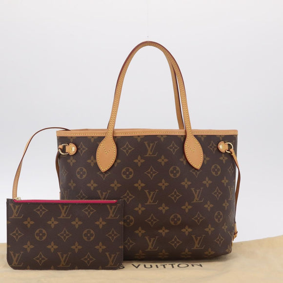 LOUIS VUITTON Monogram Neverfull PM Tote Bag M41245 LV Auth am13229SAV