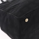 CHANEL New Travel Line MM Tote Bag Nylon Black Gold CC Auth am13230V-12