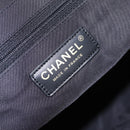 CHANEL New Travel Line MM Tote Bag Nylon Black Gold CC Auth am13230V-14