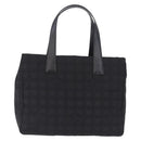 CHANEL New Travel Line MM Tote Bag Nylon Black Gold CC Auth am13230V-2