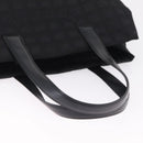 CHANEL New Travel Line MM Tote Bag Nylon Black Gold CC Auth am13230V-7