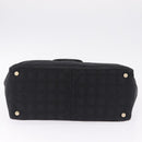 CHANEL New Travel Line MM Tote Bag Nylon Black Gold CC Auth am13230V-9