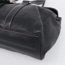 PRADA Shoulder Bag Leather Black Silver Auth am13232V-10