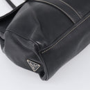 PRADA Shoulder Bag Leather Black Silver Auth am13232V-11