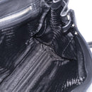 PRADA Shoulder Bag Leather Black Silver Auth am13232V-19