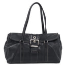 PRADA Shoulder Bag Leather Black Silver Auth am13232V-2