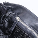PRADA Shoulder Bag Leather Black Silver Auth am13232V-21