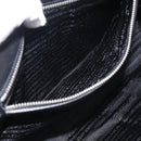 PRADA Shoulder Bag Leather Black Silver Auth am13232V-22