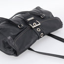 PRADA Shoulder Bag Leather Black Silver Auth am13232V-6
