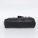 PRADA Shoulder Bag Leather Black Silver Auth am13232V-9